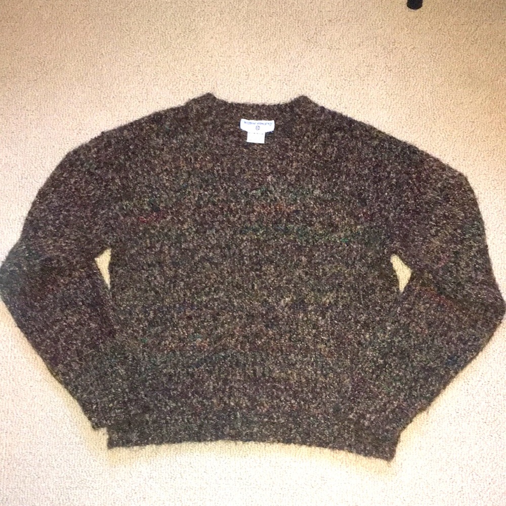 Beautiful Vintage Jewel-toned V-neck Sweater